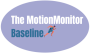 Oval logo with a purple background featuring the text The MotionMonitor Baseline and an illustration of a person running next to the word Baseline.